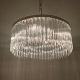Lamp "Venini" with circular glass ceiling. Italy 1970s.