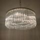 Lamp "Venini" with circular glass ceiling. Italy 1970s.