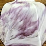 Old opal glass lampshade with up and down movement