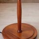 Vintage Scandinavian lamp in teak/chromed metal/cotton