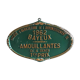 Plaque agricole ancienne verte années 60