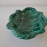 Ceramic fruit cup braid vintage years 60 fpp vallauris