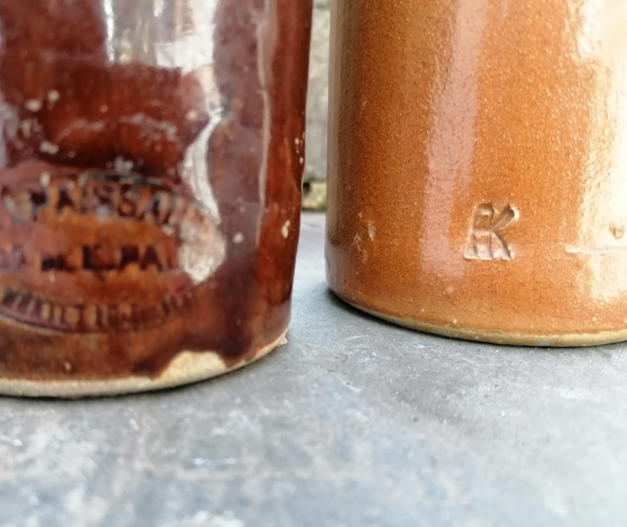 Set of sandstone bottles