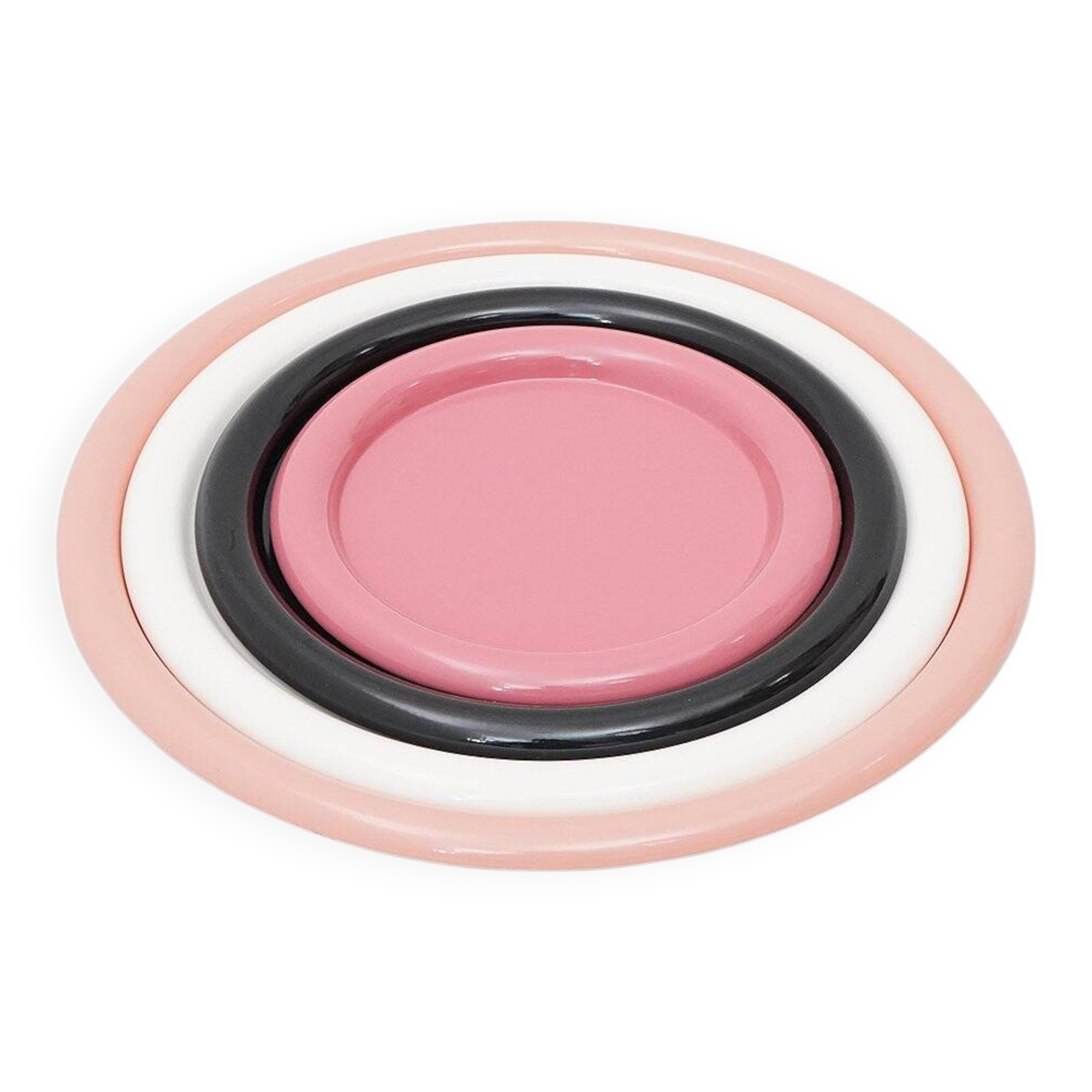 Enamelled metal bowls by Gianfranco Frattini for Progetti, 1970s, set of 4.