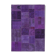 Hand-knotted turkish vintage 171 cm x 239 cm purple patchwork carpet