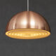 Pair of Danish copper hanging lamp
