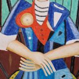 Roland Chanco (1924-2017), friend of Picasso - Oil on canvas - Olivia
