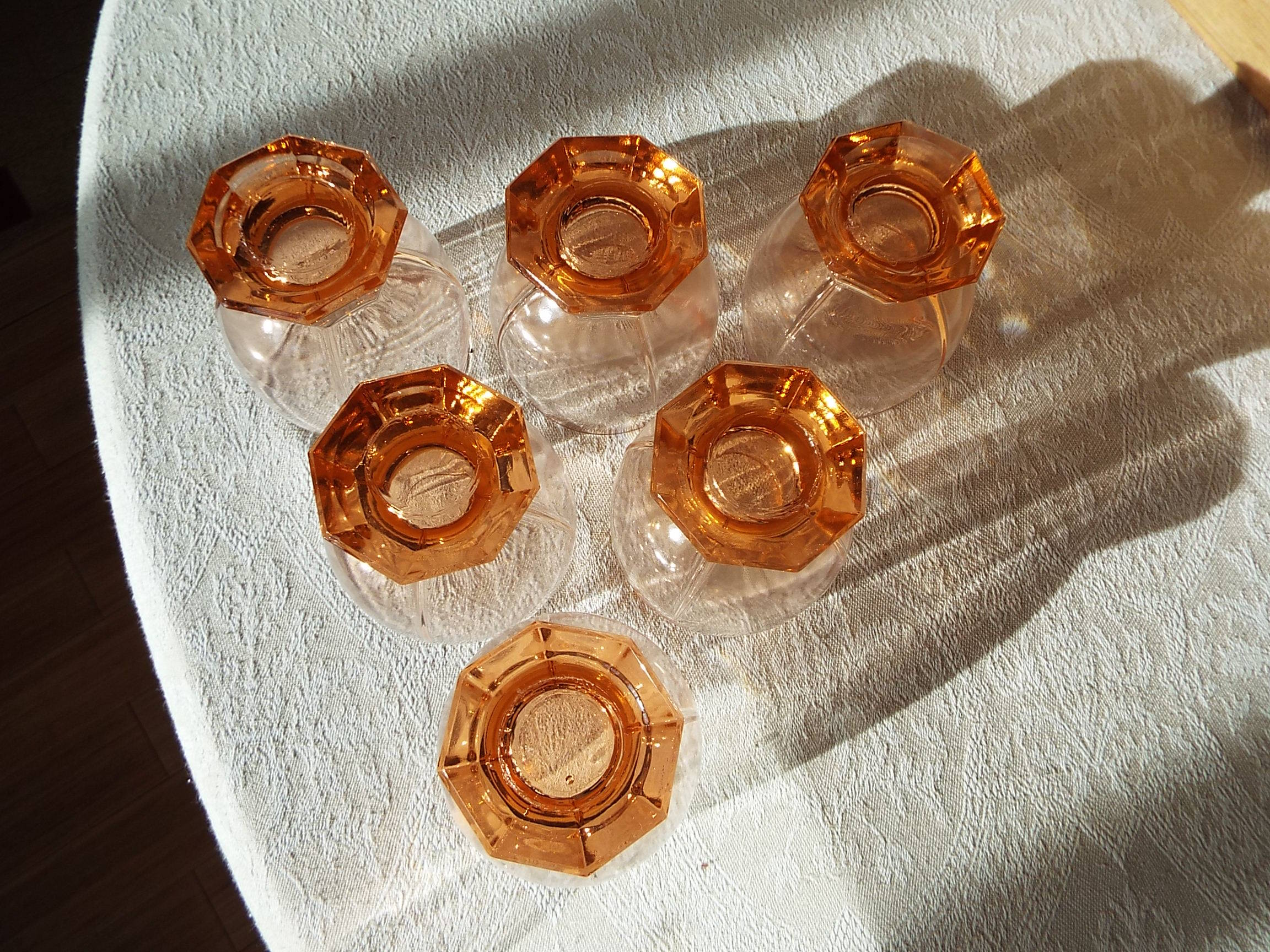 6 verres à vin 12cl