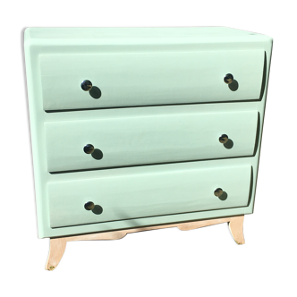 Dresser feet compass 3 drawers pastel green