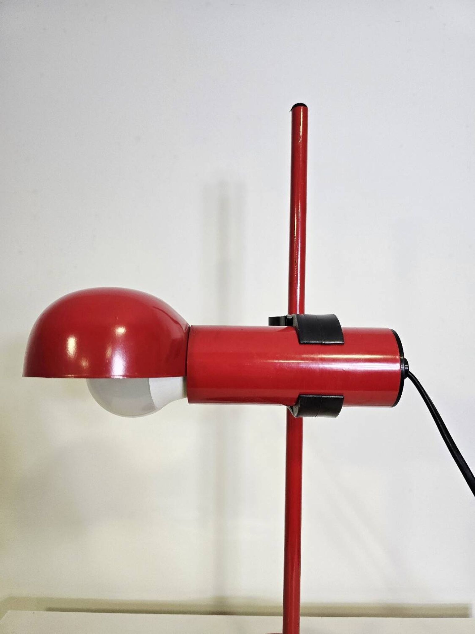 70s Red Table Lamp fully adjustable