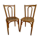 Paire de chaises de bistrot Luterma en bois courbé