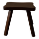 Vintage wooden stool in organic shape