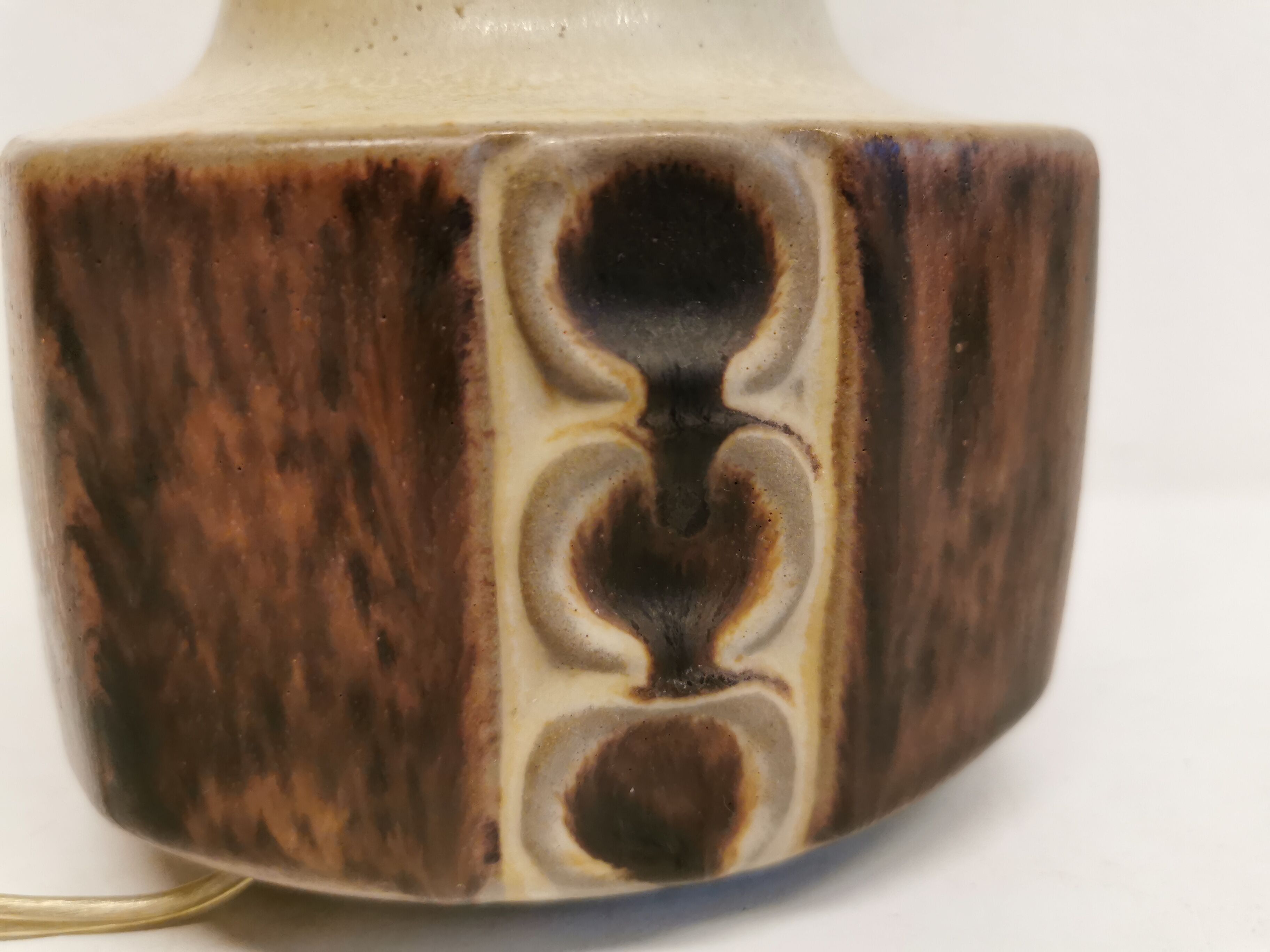 Danish ceramic table lamp, designed by Marianne Starck for Michael Andersen & Sons, 1960s