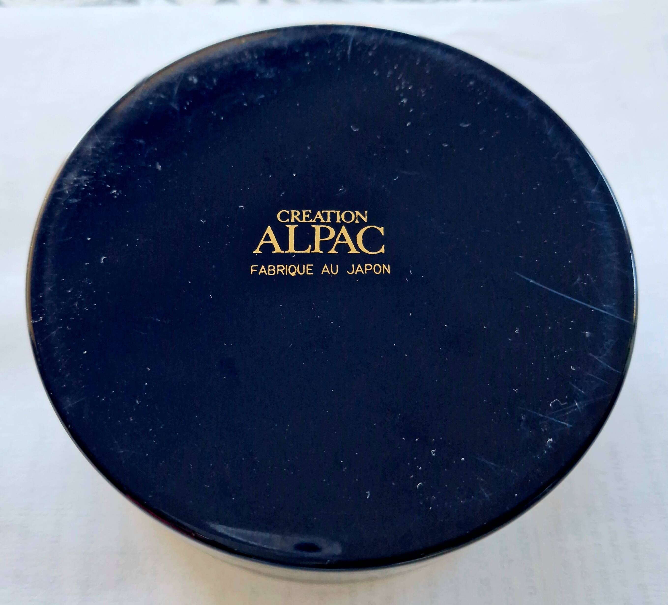 Set of 6 Japanese coasters in a cylindrical box