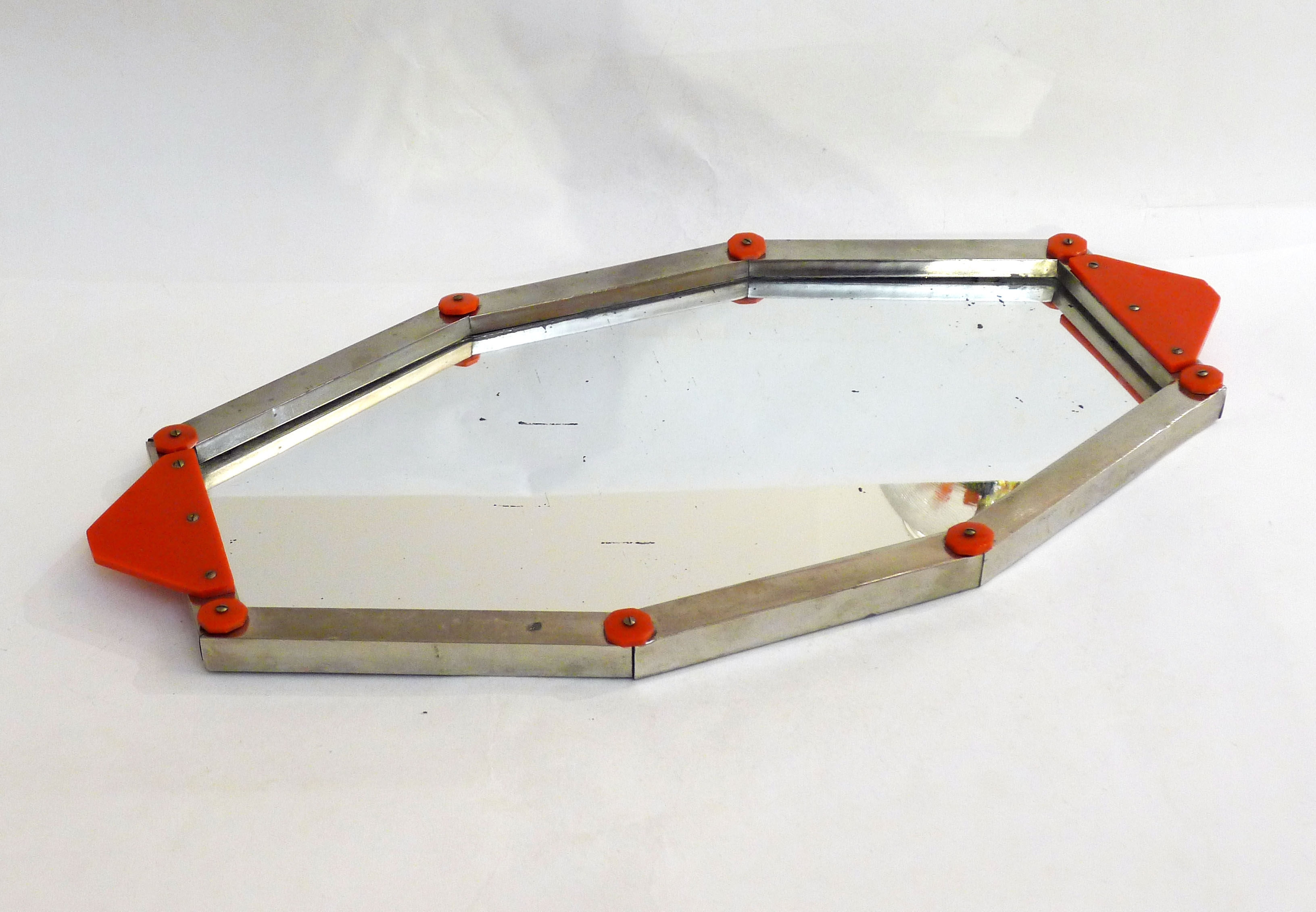 Modernist mirror tray