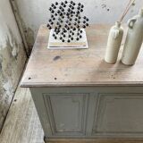 XXL walnut trade counter with multiple drawers