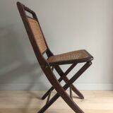 Cane folding chair