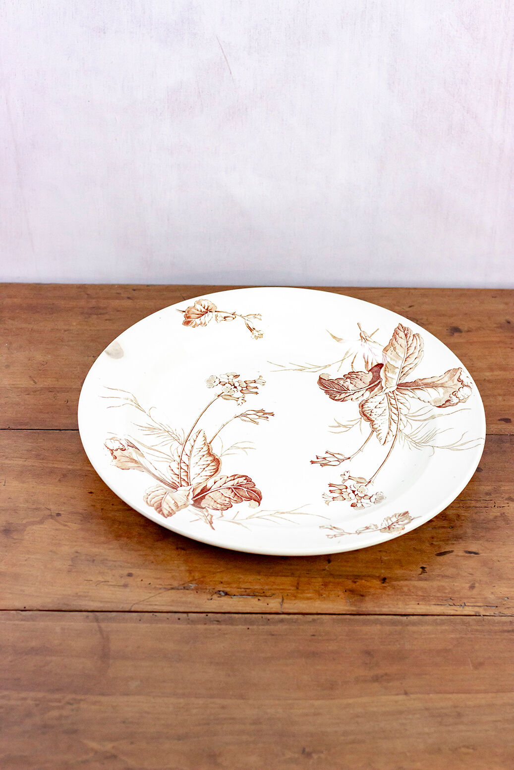 Plat rond modèle Primevère Luneville