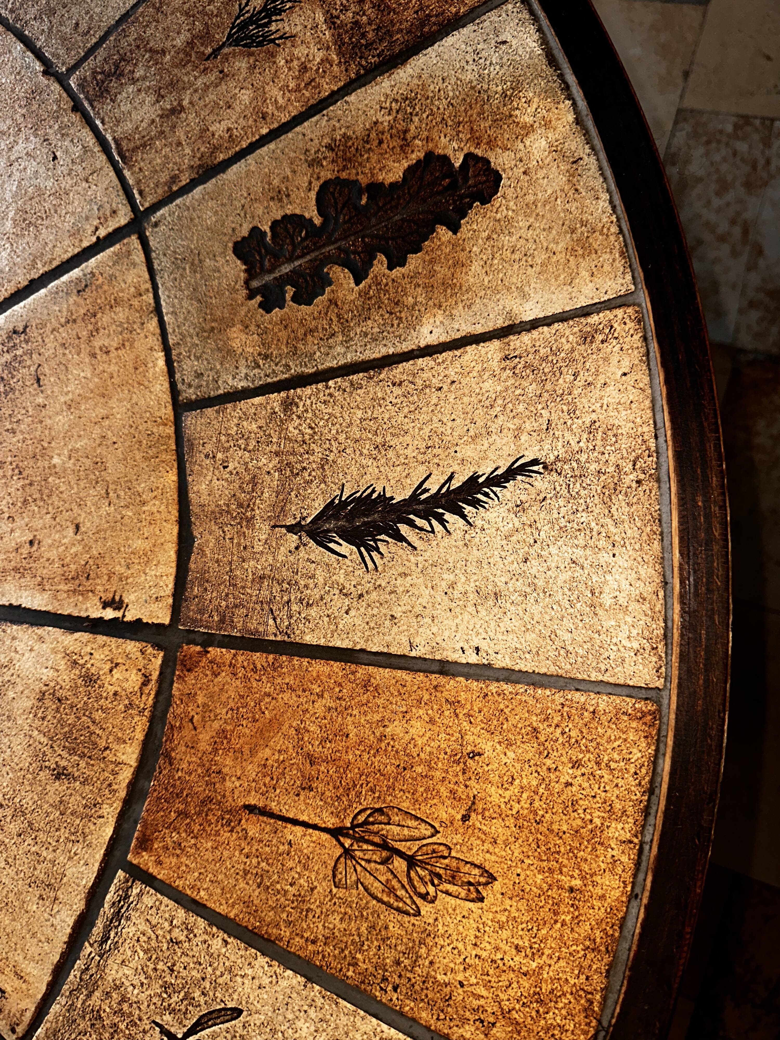 Roger Capron herbarium table