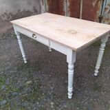 White farmhouse table