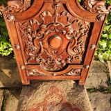 Antique carved walnut chair