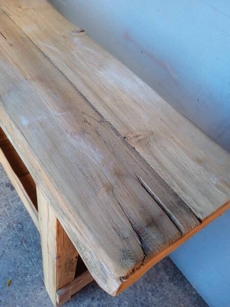 Brutalist console 120 cm solid wood