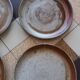 Puisaye stoneware dinner plates by Jean-Pierre Prud'homme
