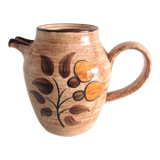 Beige pitcher in glazed ceramic from Salins vintage 60s-70s