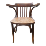 Fauteuil canné bois courbé