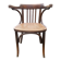 Canned bentwood armchair