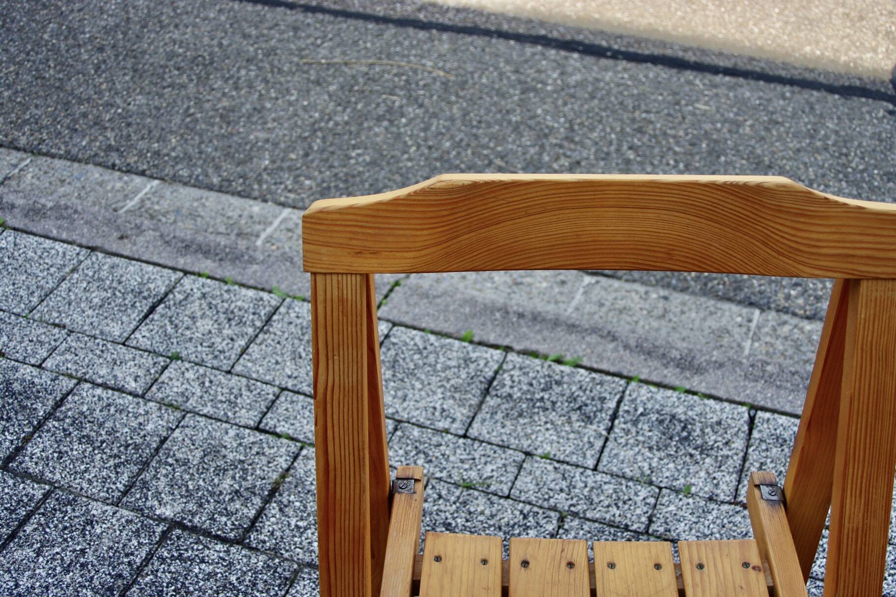 Vintage  pine folding chair