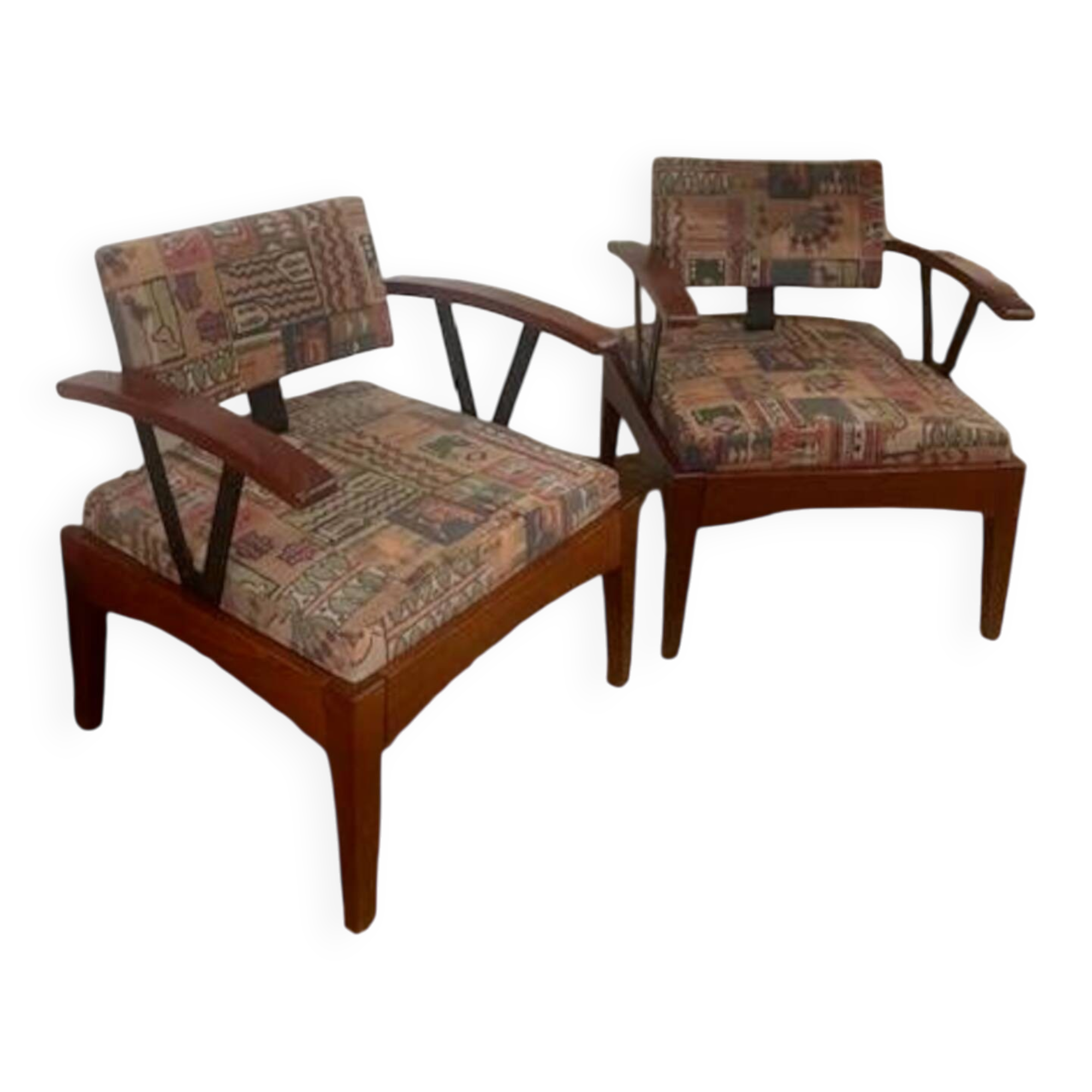 Paire de fauteuils des années 80.