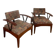 Paire de fauteuils des années 80.