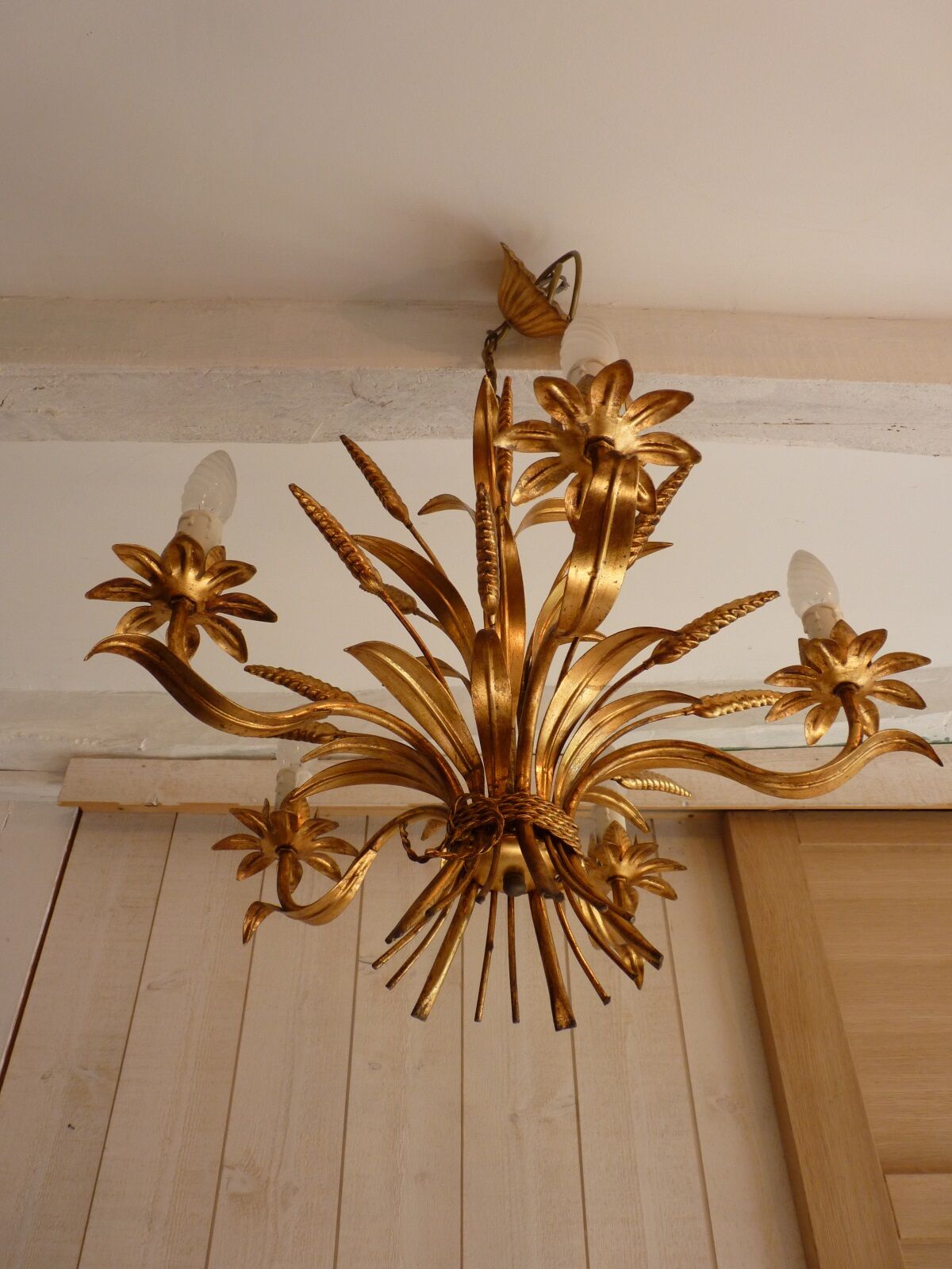 Chandelier wheat ears Maison Masca