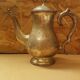 Old english teapot epns silver metal vintage engraved