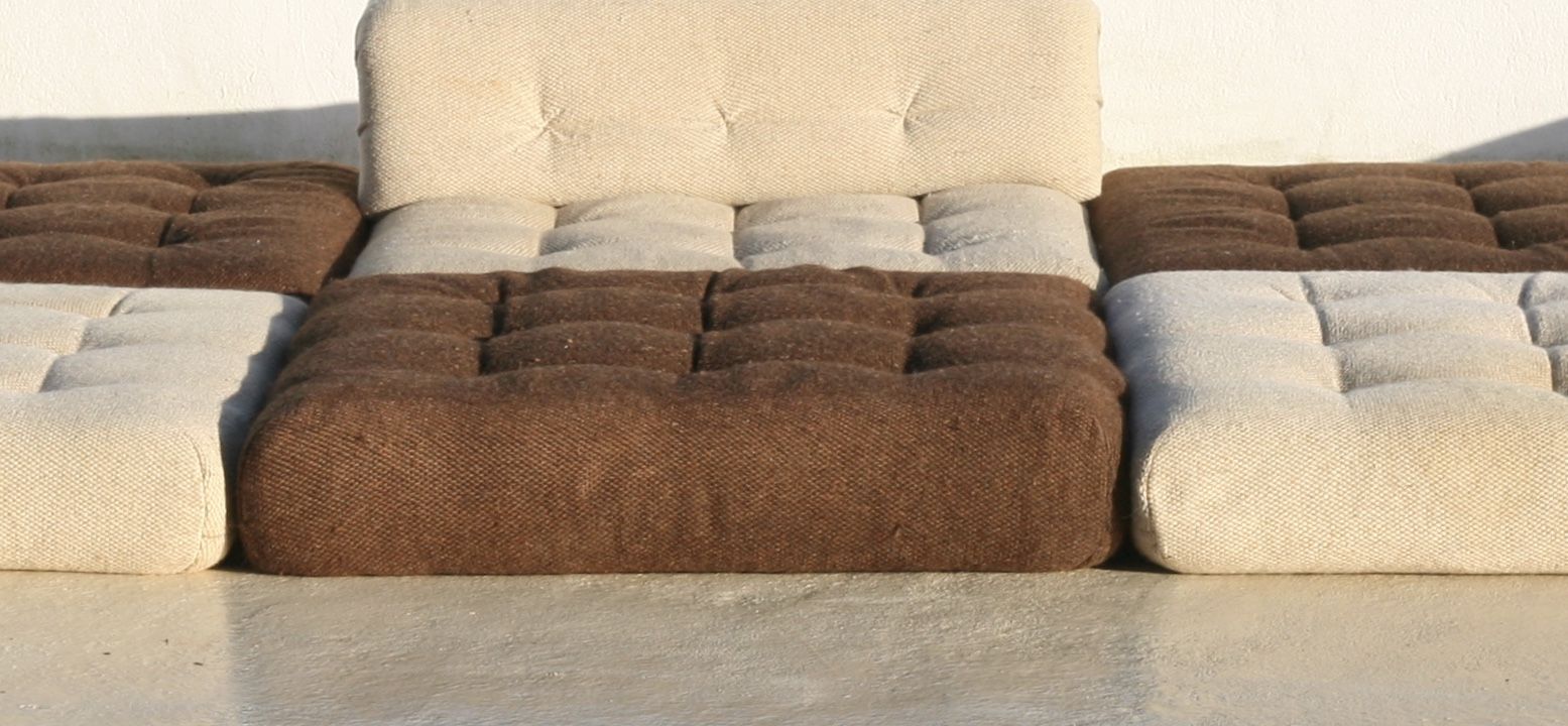 Modular sofa Mah Jong, Hans Hopfer, France, 1971. Roche Bobois Edition.