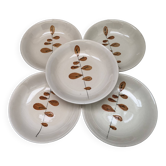 50s/60s plates, Niderviller / France accacia model