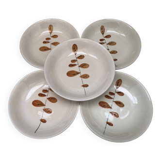 50s/60s plates, Niderviller / France accacia model