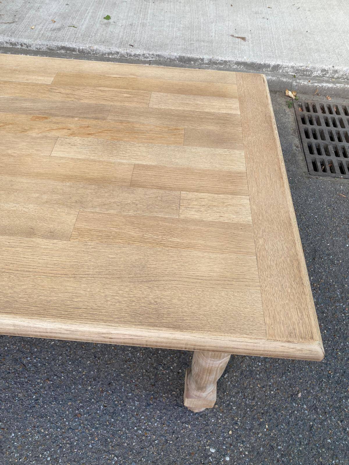 Renovated 210cm farmhouse dining table from the 20th century