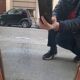 Wooden barber mirror
