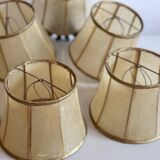 7 leather lampshades, 1960-1970