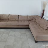 5/7 seater corner sofa in full grain leather