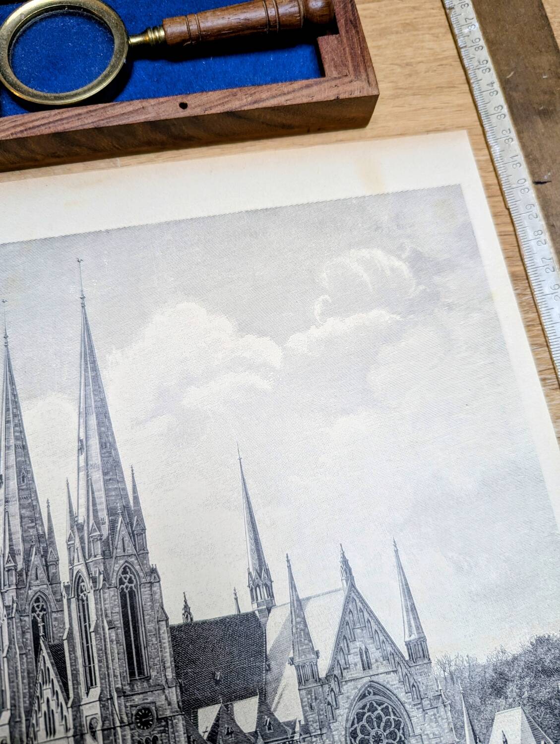 Saint Paul’s Church in Strasbourg, printed in 1897.