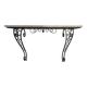 Console de style Art Déco en fer forgé martelé XX siècle