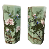 Fireplace trim vases