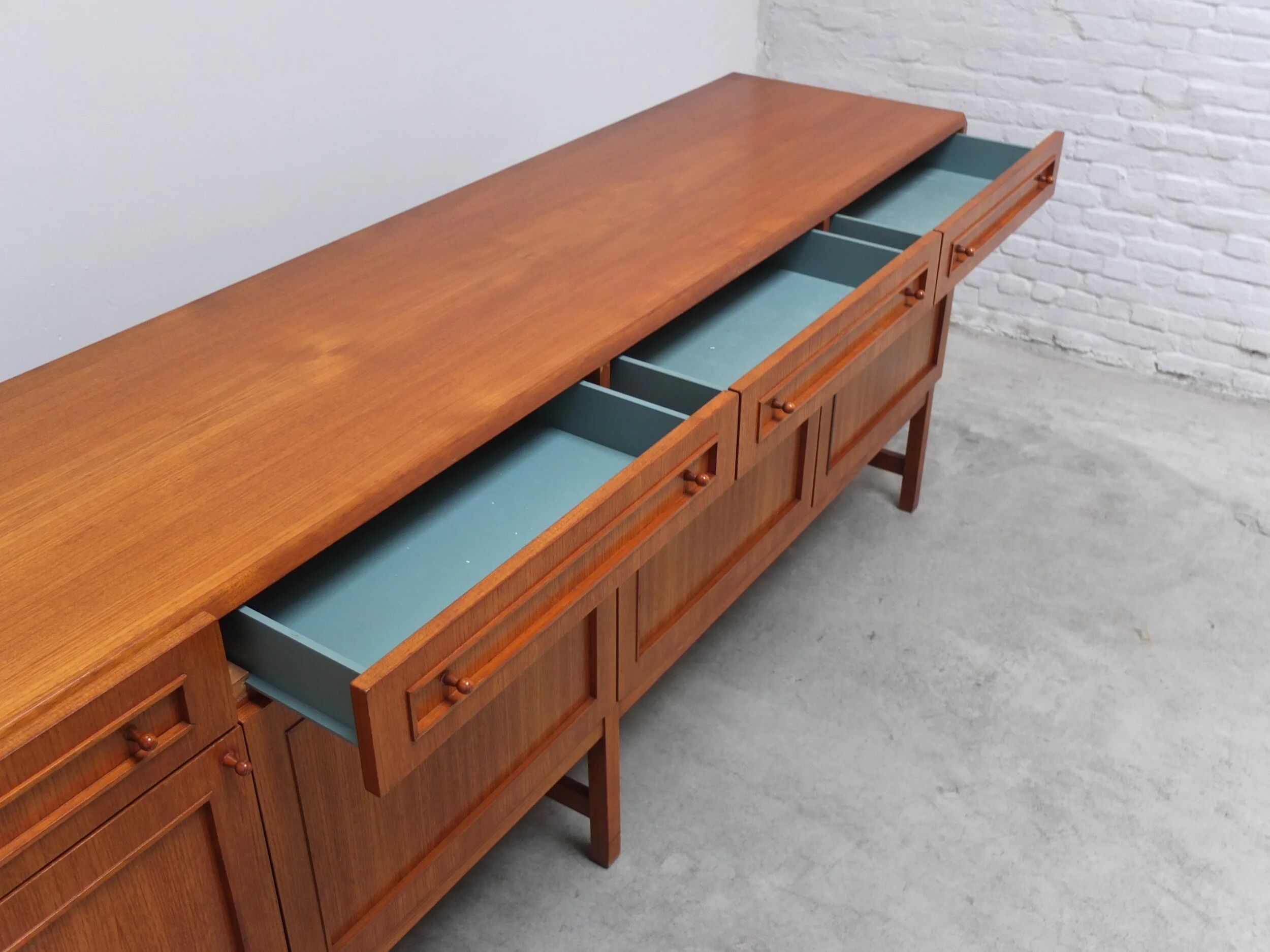 Large decorative sideboard by Oswald Vermaercke for V-Form, 1966