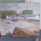 seaside and landscape painting of Brittany signed