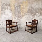 Paire de fauteuils néo-basque