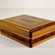 Thuya marquetry box 14 x 11 cm