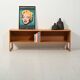 1960s oak TV stand by Arne Wahl Iversen